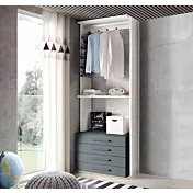 cabina armadio con cassetti