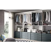 cabina a giorno con cassetti