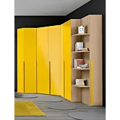 armadio giallo e rovere
