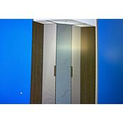 Progetto Armadio angolare Noce biondo e Orzo, Made in Italy