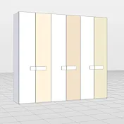 armadio beige laccato