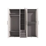 Armadio Bianco frassino e Grigio