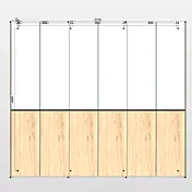 armadio moderno 6 ante bianco