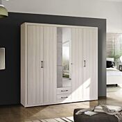 Armadio design moderno bianco frassino