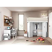 letto a castello noce brina