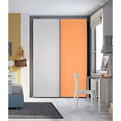 armadio scorrevole arancione