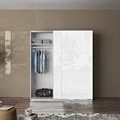 armadio scorrevole bianco