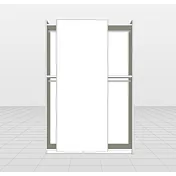 Armadio scorrevole 2 ante, L.163 personalizzabile