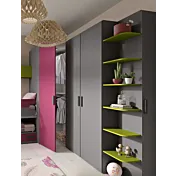 cameretta verde e grigia