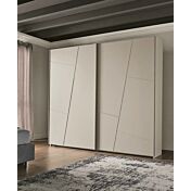 Armadio scorrevole 2 ante, finitura Cachemire
