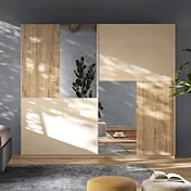 Armadio scorrevole in finitura Cashmere e Cadiz Zenzero Shop