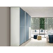 Armadio con 3 ante scorrevoli in finitura Rovere Bianco e Cadaques