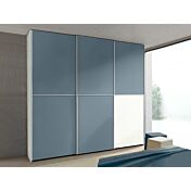 Armadio con 3 ante scorrevoli in finitura Rovere Bianco e Cadaques