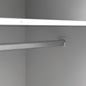 Armadio Rovere e Bianco nordico con ante battenti e piedini 