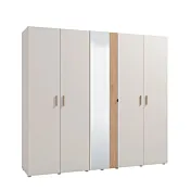 armadio con ante e specchio 