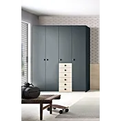 armadio con cassetti blu reale