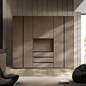 Armadio con tv girevole, Bronzo