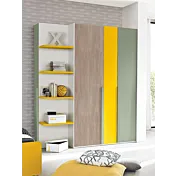 armadio moderno con libreria