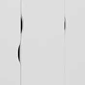 Armadio Rovere e Bianco nordico con ante battenti e piedini 