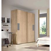 Armadio scorrevole Royal oak e Grigio titanio