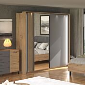 armadio grigio stile industriale