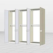 armadio moderno laccato