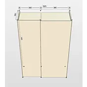 armadio due ante 160 cm