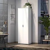 Armadietto multiuso con 6 ripiani, colore Bianco lucido