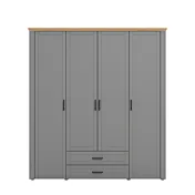 armadio grigio contemporaneo