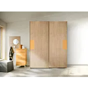 armadio moderno scorrevole noce