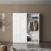 armadio moderno bianco lucido