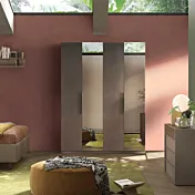 Armadio 4 ante, 183x240h cm, Bronzo con specchi, collezione Mondo Zenzero Shop