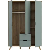 armadio moderno agave e rovere