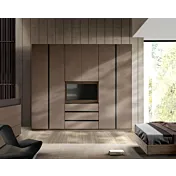 armadio personalizzabile bronzo vano tv