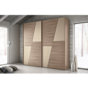 Armadio 2 ante scorrevoli olmo e Terra opaco