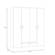 armadio economico bianco