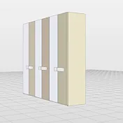 armadio tortora laccato