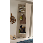 Armadio camerette L.155 Moretti Compact, Oliva, Tabacco e Cielo laccato