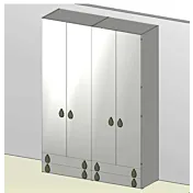 armadio con cassetti su misura