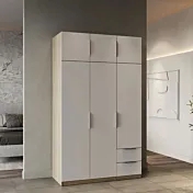 armadio quercia e bianco