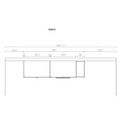 Armadio battente camerette con libreria Moretti Compact, Bianco, Grafite e Ciliegia