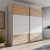 armadio scorrevole color legno