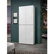 Armadio multiuso 4 ante minimal Bianco lucido