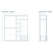 armadio scorrevole ardesia