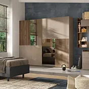 armadio moderno bronzo