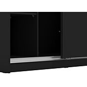 Armadio 2 ante scorrevoli, finitura Nero