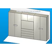 armadio con vano tv su misura