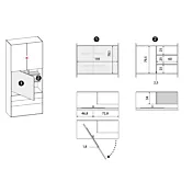 armadio con vano televisione
