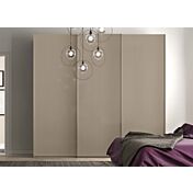 Armadio a 3 ante scorrevoli in finitura nobilitato Visone Zenzero Shop