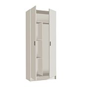 Armadio porta scope, multiuso, 2 ante, finitura bianco